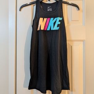 Girls Nike Black Dress with Multi Color Letters Size 6X
